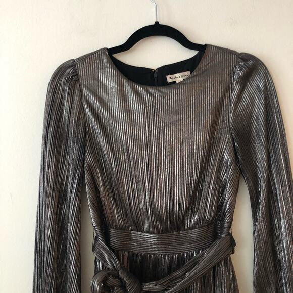 For Love & Lemons Marion Mini Dress in Gunmetal - Picture 5 of 7